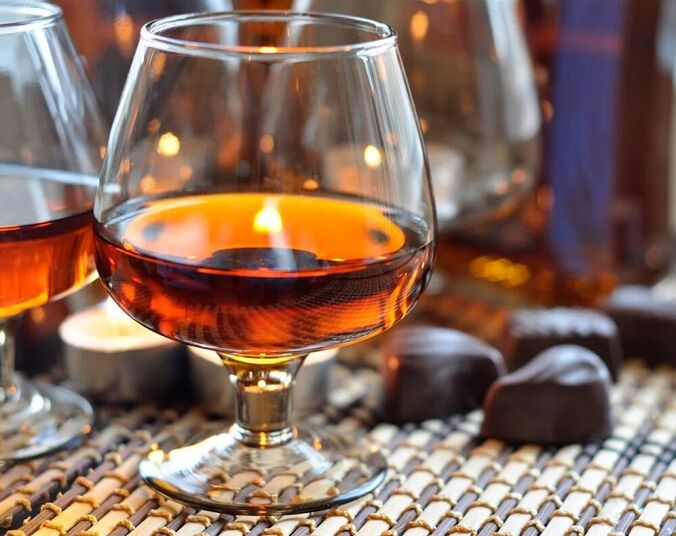 Cognac to remove parasites from the body
