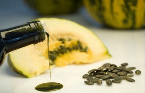 Pumpkin oil to treat the body to cleanse the worms