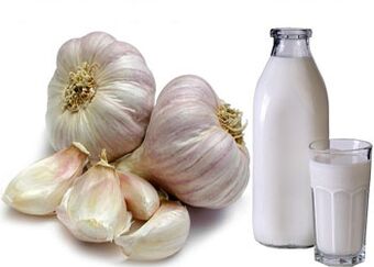 Milk and garlic for parasites